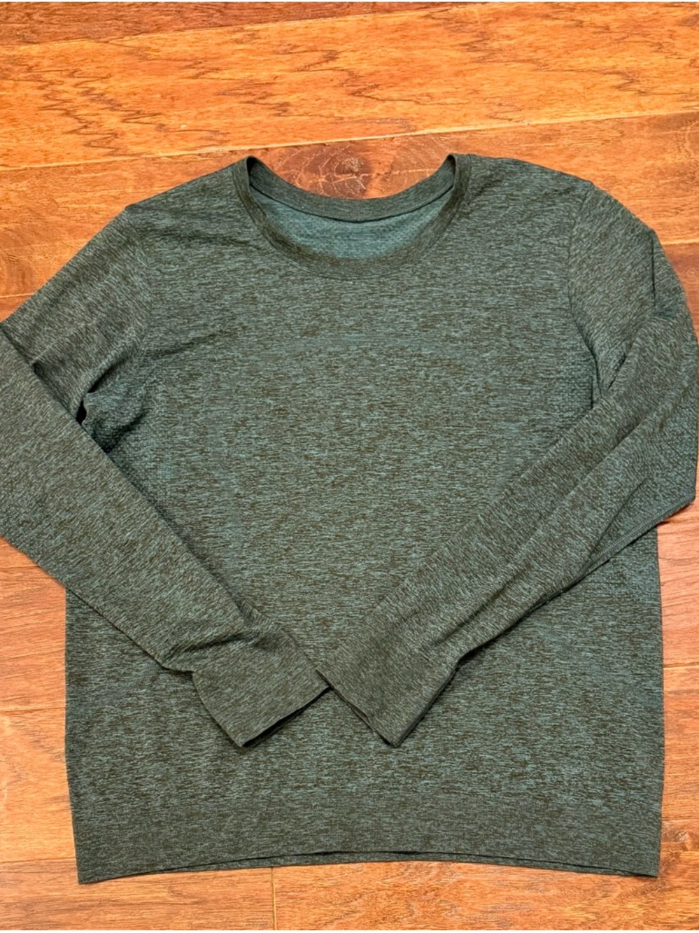 lululemon Metal Vent Tech Long Sleeve Shirt Men’s Large Heather Green - Picture 2 of 7